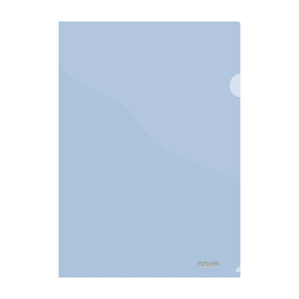 Dohe Dossier Uñero Premium Tamaño A4 - 210x297mm - Fabricado en Polipropileno Translucido de 180 Micras - Color Azul · Pack de 8 uds.