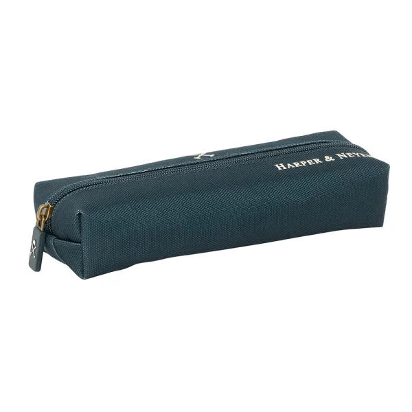 Safta Harper and Neyer Portatodo - Cremallera - Goma Elastica - 0.53L - 220x70x40mm - Color Azul Marino