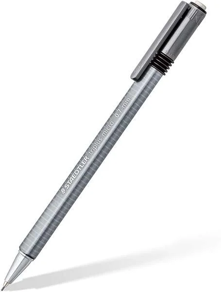 Staedtler Triplus Micro 774 Portaminas 0.7mm - Punta Retractil - Diseño Ergonomico - Color Gris · Pack de 10 uds.