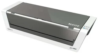 Leitz Plastificadora A3 Ilam Touch 2 Turbo - Sensor Inteligente - Alta Velocidad (1500 Mm/Min) - Blanco Brillante / Antracita