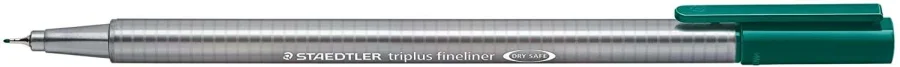 Staedtler Triplus Fineliner 334 Rotulador de Punta Fina - Trazo de 0.3mm - Tinta Base de Agua - Color Azul Indigo · Pack de 10 uds.