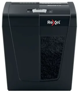 Rexel Secure X10 Destructora de Papel Manual Corte en Particulas P-4 - Destruye hasta 10 Hojas a la Vez - Capacidad de la Papelera 18L - Color Negro