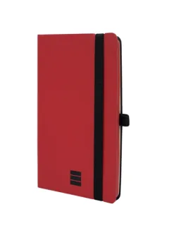 Finocam Modern Cuaderno de Tapa Ligera - 72 Hojas - 100x150mm - Papel Crema de 80g/m2 - Bolsillo Interior - Cierre con Goma - Hojas Microperforadas - Color Rojo