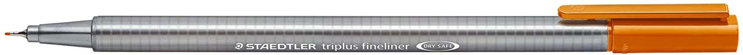 Staedtler Triplus Fineliner 334 Rotulador de Punta Fina - Trazo de 0.3mm - Tinta Base de Agua - Color Marron · Pack de 10 uds.