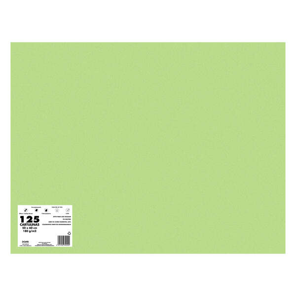 Dohe Cartulinas de Colores de 180 G/M2 - PH Neutro - Libres de Cloro Elemental - Colorantes Directos Biodegradables - para Impresion Offset, Inyeccion de Tinta, Laser - para Encuadernacion