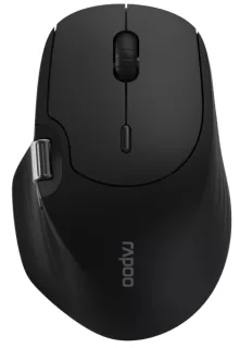 Rapoo MT560 Raton Inalambrico - Bluetooh y 2.4GHz - 4000 DPI - Bateria Recargable Ecologica - Color Negro