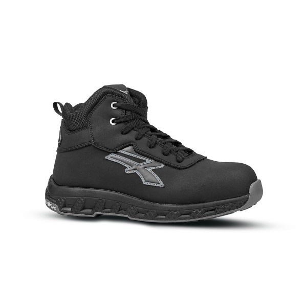 Upower Phoenix ESD Calzado de Seguridad Alto - Talla 35 - Hidrofugo, Resistente al Desgaste, Puntera Fibertoe, Plantilla Antiperforacion Ultraligera, Suela EVA, Proteccion S3S CI HI HRO FO S