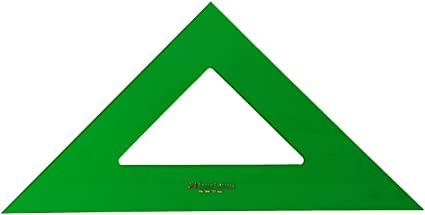 Faber-Castell Escuadra Tecnica 21cm - Sin Graduacion - Color Verde Transparente · Pack de 5 uds.