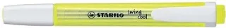 Stabilo Swing Cool Marcador Fluorescente - Cuerpo Plano - Punta Biselada - Trazo entre 1 y 4mm - Tinta con Base de Agua - Antisecado - Color Amarillo Fluorescente · Pack de 10 uds.