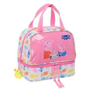 Safta Peppa Pig Baby Pig Portameriendas de 6L - Cremallera - 200x150x200mm - Color Rosa