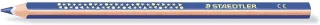 Staedtler Jumbo Noris 128 Lapiz Triangular de Color - Mina de 4mm - Resistencia a la Rotura - Diseño Ergonomico - Color Azul · Pack de 12 uds.