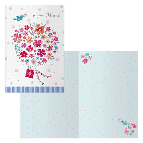 Dohe Pack de 6 Tarjetas de Felicitacion Dia de la Madre - 11.5x17cm - Impresas a Todo Color - Estampaciones con Pelicula de Color - Estampacion en Seco - Papel Offset Blanco de 300gr - Inclu