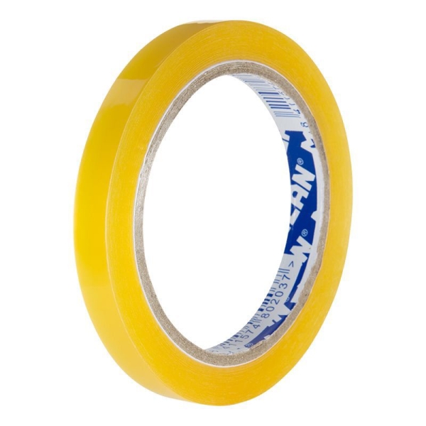 Milan Cinta Adhesiva Transparente - Medidas 12mm x 66m - Color Amarillo Transparente · Pack de 12 uds.