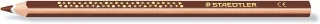 Staedtler Jumbo Noris 128 Lapiz Triangular de Color - Mina de 4mm - Resistencia a la Rotura - Diseño Ergonomico - Color Marrón · Pack de 12 uds.