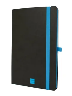 Finocam Modern Cuaderno de Tapa Ligera - 72 Hojas - Formato A5 - 148x210mm - Papel Crema de 80g/m2 - Bolsillo Interior - Cierre con Goma - Hojas Microperforadas - Color Negro