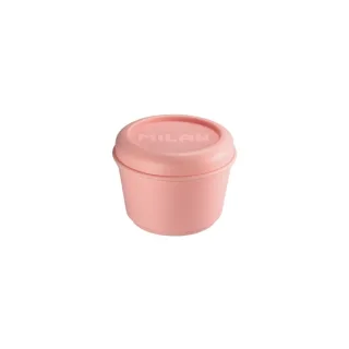 Milan Coleccion 430 Fiambrera Redonda 0.25L - Apta para Microondas, Lavavajillas y Congelador - Libre de BPA - Medidas 10 Ø x 7cm - Color Rosa