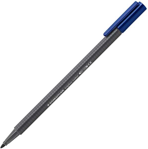 Staedtler Triplus Color 323 Rotulador de Punta Fina - Trazo 1mm Aprox - Tinta Base de Agua - Color Gris · Pack de 10 uds.