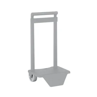Safta Carro Portamochilas - Sujecion Universal - Material Resistente - Ruedas de PVC - 18x16x35cm - Color Gris