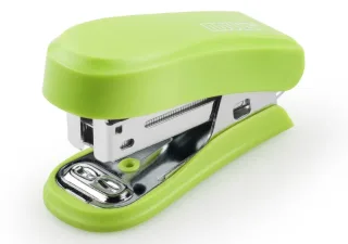 Novus Mini Grapadora Compacta - Hasta 12 Hojas - Grapado Cerrado y Abierto - Incluye 320 Grapas - Color Verde