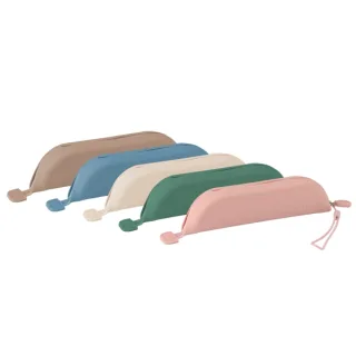 Oxford Forest Estuche Trapezoidal - Silicona Reciclada - Compacto - Tacto Suave - Tirador con Cinta - Colores Neutros Surtidos · Pack de 20 uds.