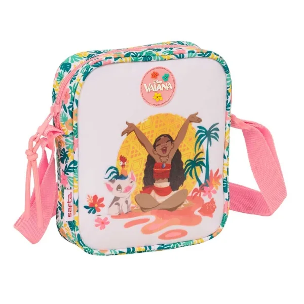 Safta Vaiana Bolsito con Bandolera - 1L - Ideal para Uso Diario - 160x40x180mm - Color Verde
