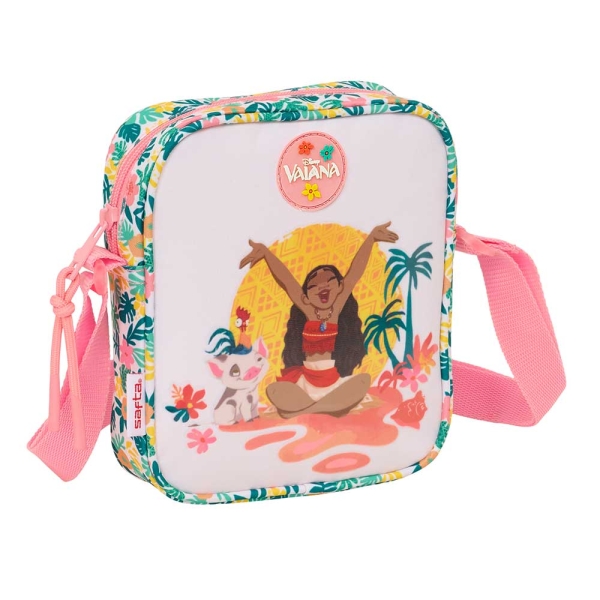 Safta Vaiana Bolsito con Bandolera - 1L - Ideal para Uso Diario - 160x40x180mm - Color Verde