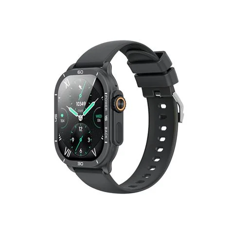 XO J12 Reloj Inteligente Smartwatch Pantalla Cuadrada 2.06" AMOLED - Asistente de Voz - Control de Musica - Multideporte - Llamadas BT - IP68 - Color Negro
