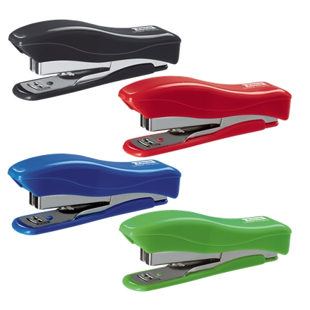 Petrus 200 Liliput Recycled Grapadora + 1 Caja de 1.000 Grapas 23/6 - Hasta 12 Hojas - Grapas 23/6 - Fabricada con un 85% de Plastico Reciclado - Grapado Cerrado y Clavado - Colores Surtidos · Pack de 10 uds.