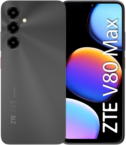 ZTE Blade V80 Max Smartphone Pantalla 6,9" - 4 GB - 128 GB - 120 Hz - Camara 50 MP - Bateria 6000 mAh - Color Negro
