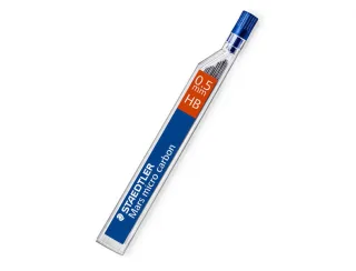 Staedtler Mars Micro Minas para Portaminas 0.5mm HB - Fuertes y Duraderas - Sin PVC - Apta para la Mayoria de Portaminas · Pack de 12 uds.