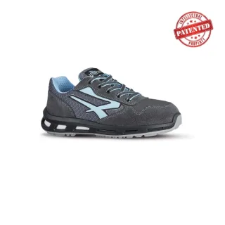 Upower Lolly S ESD Calzado de Seguridad Bajos - Talla 35 - Parte Superior de Nailon Ultraflexible y Gamuza Suave, Puntera de Aluminio, Suela Antideslizante, Proteccion S1PS FO SR - Color Gri