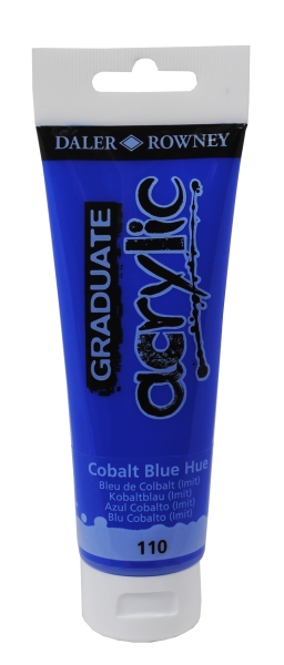 Daler Rowney Graduate Pintura Acrilica - Tubo de Plastico - 120ml - Color Azul Cobalto