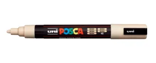 Posca PC-5M Marcador de Pintura - Punta de Poliester 1.8-2.5mm - Tinta Base al Agua - Resistente a la Luz - Color Beige · Pack de 6 uds.