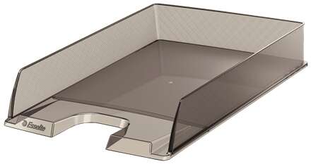 Esselte Europost Bandeja Portadocumentos - Plastico Transparente - Formato Vertical - A4 - Color Fume Transparente · Pack de 10 uds.