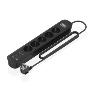 Aisens Regleta 5 tomas interruptor PD 2xUSBC 2xUSB