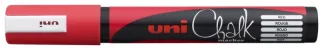 Uni-ball PWE-5M Marcador de Tiza Liquida - Punta Conica 1.8-2.5mm - Borrado en Humedo - Resistente a la Lluvia - Color Rojo · Pack de 6 uds.