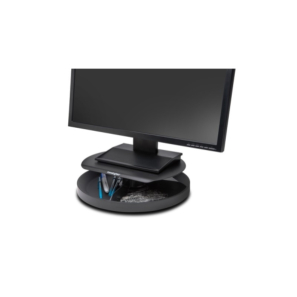 Kensington Smartfit Spin 2 Soporte Giratorio - Organizador Giratorio - Admite Monitores de hasta 18kg - Altura Ajustable - Color Negro