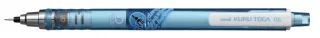 Uni-ball Kuru Toga M5-450T Portaminas - Ancho de Trazo 0.5mm - Sistema de Mina Giratoria - Goma de Borrar en el Pulsador - Color Azul · Pack de 12 uds.