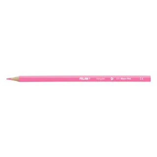 Milan Unicolor Lapices de Color Rosa - Triangular - Color Rosa · Pack de 12 uds.