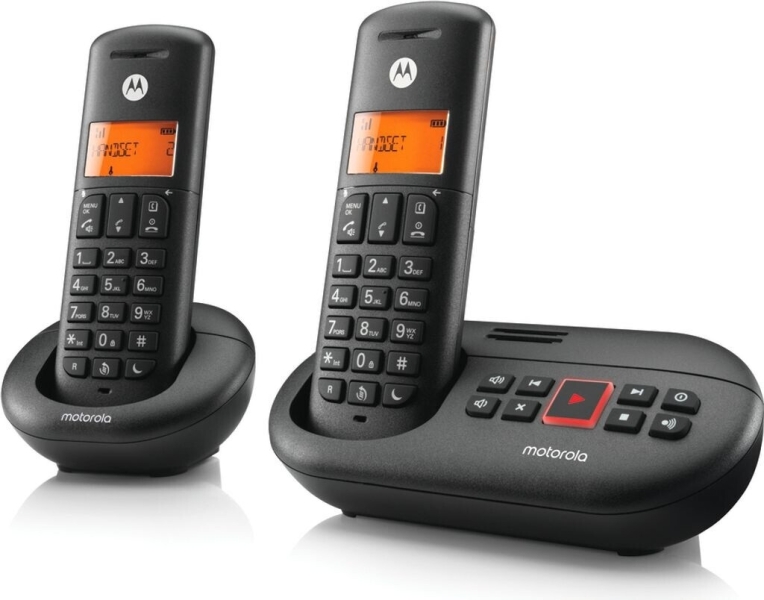 Motorola E212 Telefono Inalambrico Dect + 1 Supletorio - Contestador Automatico - Manos Libres