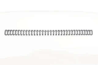 GBC Wirebind Pack de 100 Alambres de Encuadernacion 9.5mm para Paso 3:1 Redondo o Cuadrado - Formato A4 - Para 34 Orificios - Encuaderna hasta 70 Hojas - Color Negro