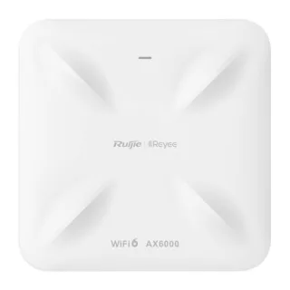 Ruijie RG-RAP2260(H) Punto de Acceso de Doble Banda - Montaje en Techo - PoE - 6Gbps - WiFi 6 AX6000 - 2x RJ45 LAN 2.5Gbps - Antenas Integradas Gestion con App - Color Blanco