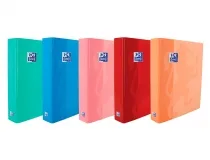 Oxford Carpeta de Anillas Classic Formato A4+ - Tapa Extradura Brillante - Anillas en Forma de D 25mm - Colores Surtidos · Pack de 10 uds.