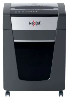 Rexel Momentum P420+ Destructora de Papel Manual Corte en Particulas P-4 - Destruye 20 Hojas a la Vez - Sin Atascos - Color Gris/Plata