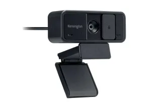 Kensington W1050 Webcam de Angulo Amplio y Enfoque Fijo 1080P - Video Nitido y Sensor de Gran Tamaño - Ajuste Manual y Campo de Vision Diagonal de 95° - Negro