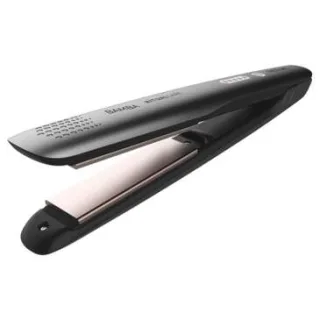 Cecotec 890 Titanium Plancha de Pelo - Placas de Titanio - Temperatura Ajustable 140-200º - Apagado Automático - Cable de 3m - Protector de Placas de Silicona
