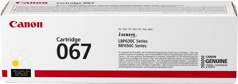 Canon 067 Amarillo Cartucho de Toner Original - 5099C002