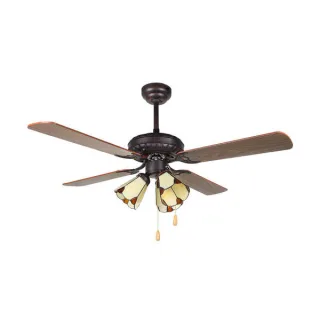 Orbegozo CT 55106 Ventilador de Techo Elegante y Eficiente - Diametro Compacto - Funcionamiento Silencioso - 3 Tulipas Estrategicas - Versatil y Decorativo - Sistema Reversible para Ahorro E