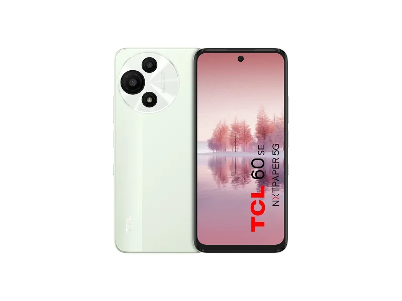 TCL 60SE Nxtpaper 5G Smartphone 6.67" - 8Gb - 256Gb - Camara 50MP - Bateria 5200mAh - Color Verde Menta