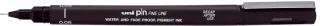 Uni-ball PIN05-200(S) Rotulador Calibrado - Punta Poliacetal 0.5mm - Tinta Pigmentada Resistente al Agua y Luz - Color Negro · Pack de 12 uds.